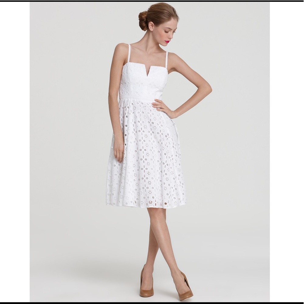 White Eyelet Dress by Milly